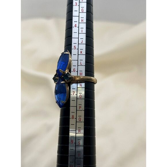 Vintage Blue Stone Ring Adjustable - Picture 2 of 4